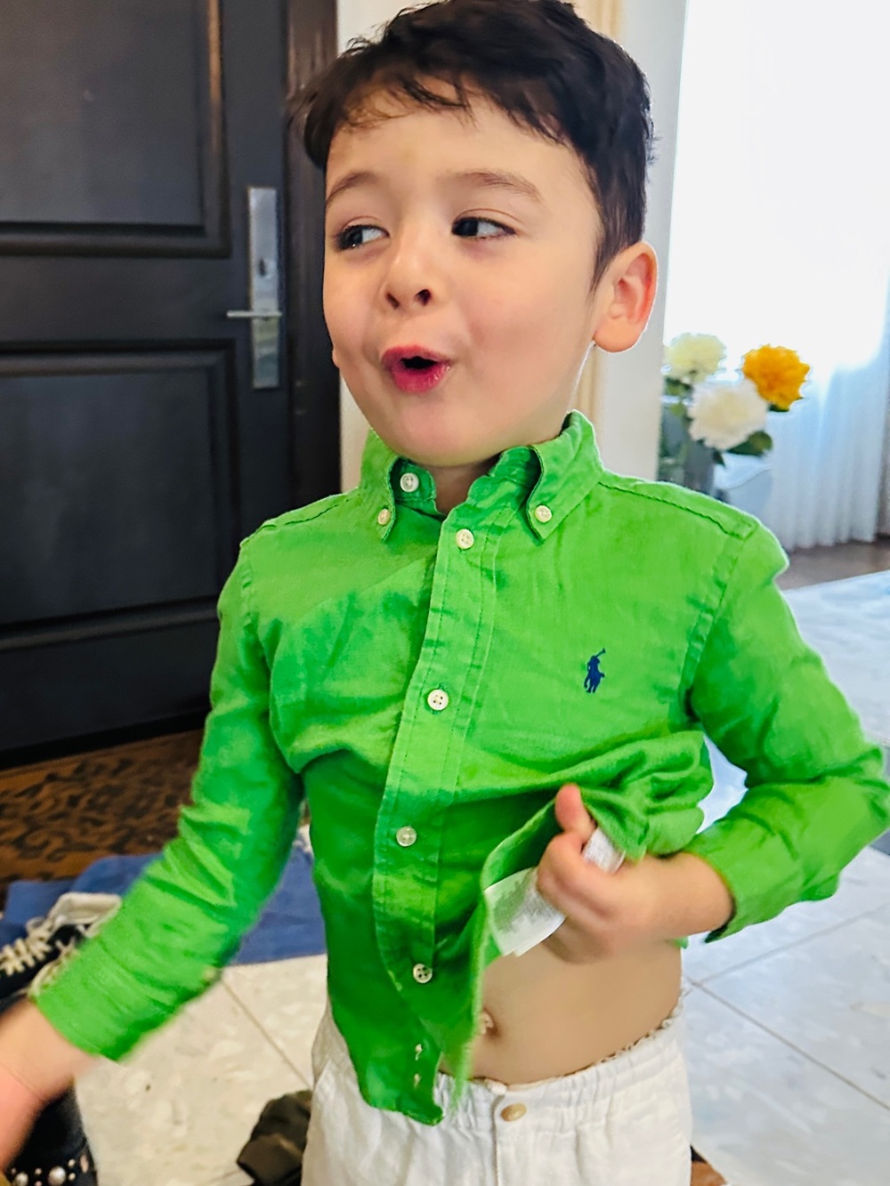 Ralph Lauren 100% Linen Shirt Boy 2T